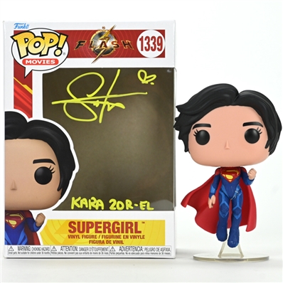 Sasha Calle Autographed Funko 2023 The Flash Supergirl Pop Vinyl Figure #1339 with Kara Zor-El Inscription