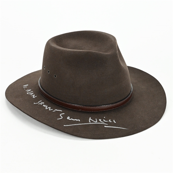 Sam Neill Autographed Jurassic Park Dr. Alan Grant Sam Neill Fedora