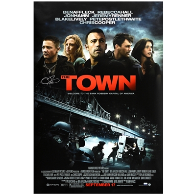 Jeremy Renner Autographed 2010 The Town Original 27x40 Double-Sided Movie Poster