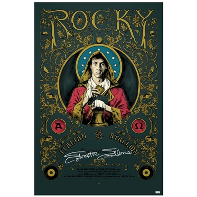 Sylvester Stallone Autographed Rocky Italian Stallion Moreno Mondo 24x36 Giclee Poster