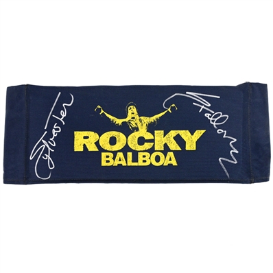 Sylvester Stallone Autographed 2006 Balboa Production Used Stallone Seat Back