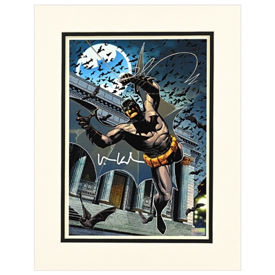 Val Kilmer Autographed Warner Brothers Studio Tour Exclusive Batman 8x10 Matted Print