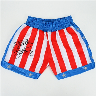 Sylvester Stallone Autographed Rocky IV Authentic Boxing Trunks