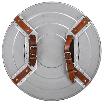 Chris Evans Autographed Captain America Prop Replica 1:1 Battle Damaged Metal Shield