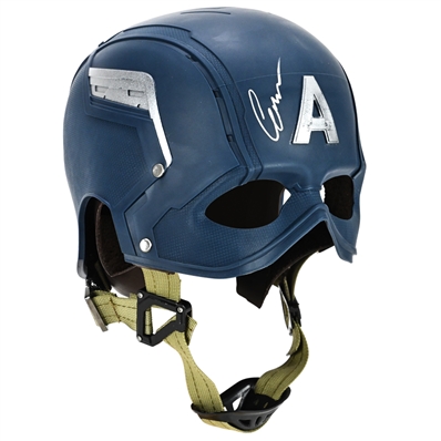 Chris Evans Autographed Captain America Cattoys 1:1 Scale Prop Replica Helmet