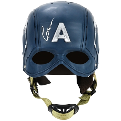 Chris Evans Autographed Captain America Cattoys 1:1 Scale Prop Replica Helmet