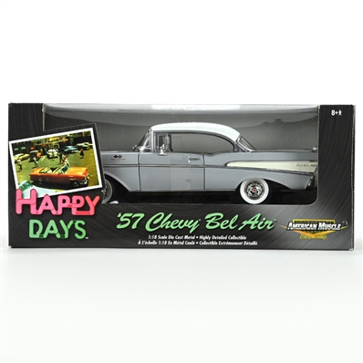 Ron Howard, Henry Winkler, Don Most, Anson Williams Autographed Happy Days '57 Chevy Bel Air 1:18 Scale Die Cast Car