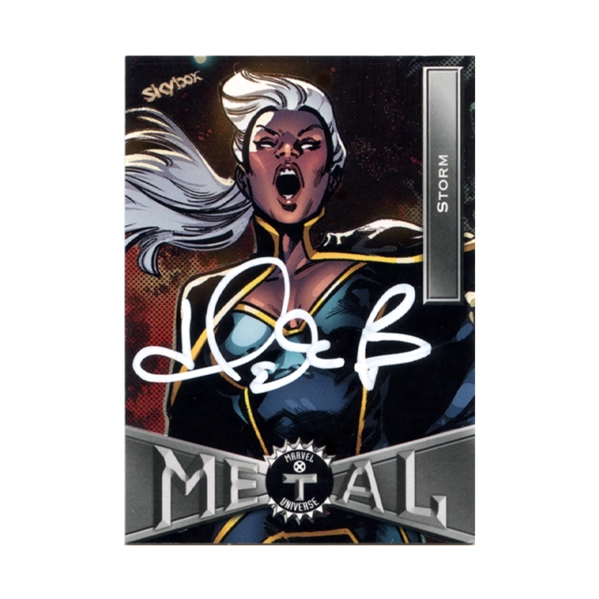 Halle Berry Autographed 2020 Skybox Marvel Universe Metal Storm #60 Card