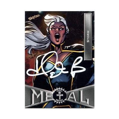 Halle Berry Autographed 2020 Skybox Marvel Universe Metal Storm #60 Card