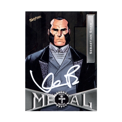 Kevin Bacon Autographed 2020 Skybox Marvel Universe Metal Sebastian Shaw #93 Card