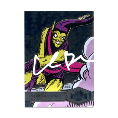 Willem Dafoe Autographed 2021 Skybox Marvel Universe Metal Green Goblin #129 Card