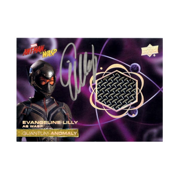 Evangeline Lilly Autographed 2018 Upper Deck Marvel Ant-Man and the Wasp Quantum Anomaly #QM16 Card