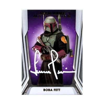 Temuera Morrison Autographed 2021 Topps Star Wars Masterworks Boba Fett #15 Card 01/50 