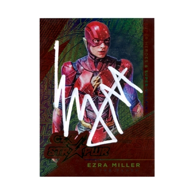 Ezra Miller Autographed 2109 Cryptozoic Justice League The Flash Star Power #S07 Card