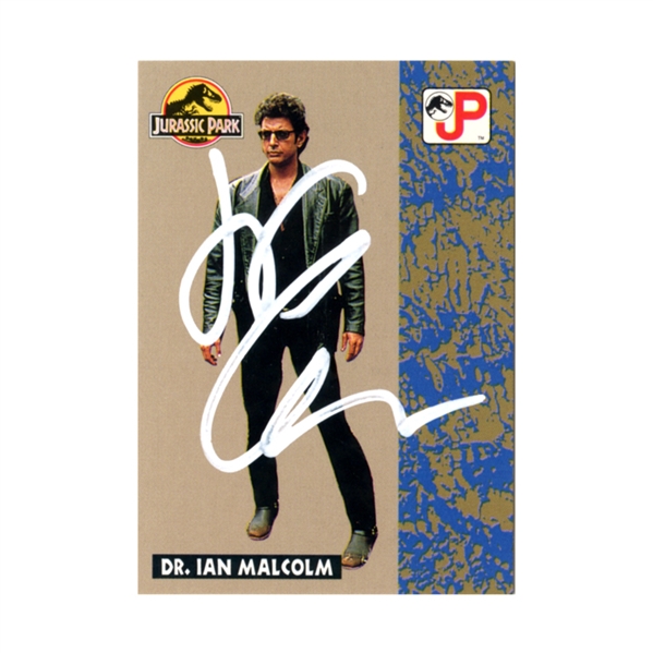 Jeff Goldblum Autographed 1993 Topps Jurassic Park Dr. Ian Malcolm #16 Card 