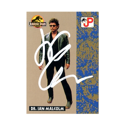Jeff Goldblum Autographed 1993 Topps Jurassic Park Dr. Ian Malcolm #16 Card 