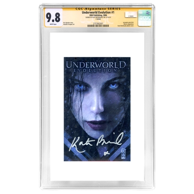 Kate Beckinsale Autographed 2006 Underworld Evolution #1 Insert Edition CGC SS 9.8