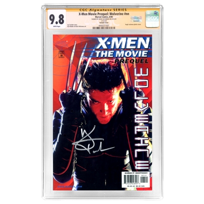 Hugh Jackman Autographed 2000 X-Men Movie Prequel Wolverine #nn Photo Cover CGC SS 9.8