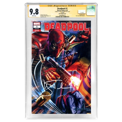 Hugh Jackman Autographed 2018 Deadpool #1 Greg Horn Variant Cover CGC SS 9.8