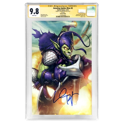 Willem Dafoe Autographed 2018 Amazing Spider-Man #8 Yoon Lee Green Goblin Variant CGC SS 9.8