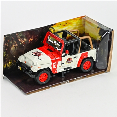Sam Neill, Jeff Goldblum Autographed Jurassic Park 1:24 Scale Die-Cast Jeep Wrangler