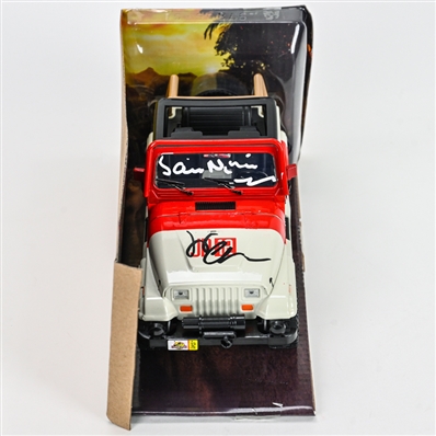 Sam Neill, Jeff Goldblum Autographed Jurassic Park 1:24 Scale Die-Cast Jeep Wrangler