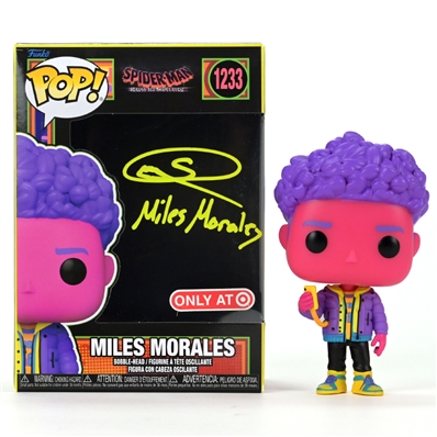 Shameik Moore Autographed Miles Morales Spider-Man Across the Spider-Verse Target Exclusive Pop Vinyl Figure #1233
