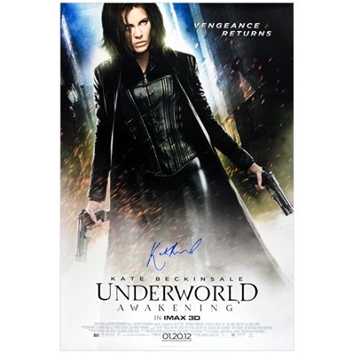 Kate Beckinsale Autographed 2012 Underworld Awakening Original 27x40 Double-Sided Movie Poster