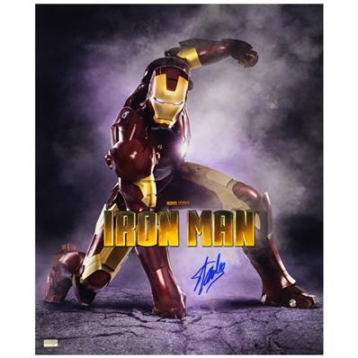 Stan Lee Autographed 2008  Iron Man 16x20 Movie Photo