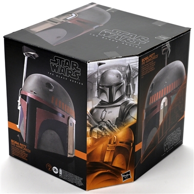 Temuera Morrison Autographed Star Wars The Black Series Boba Fett Re-Armored Premium Electronic Helmet with I AM THE CRIME LORD