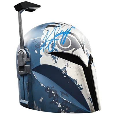 Katee Sackhoff Autographed Star Wars The Mandalorian The Black Series Bo Katan Kryze Premium Electronic Helmet