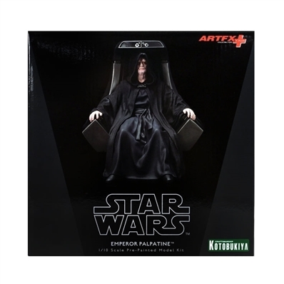 Ian McDiarmid Autographed Kotobukiya Star Wars Emperor Palpatine Darth Sidious Artfx Statue