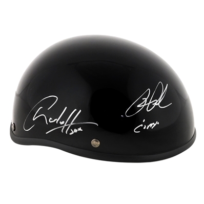 Charlie Hunnam, Ron Perlman, Theo Rossi Autographed Sons of Anarchy Voss Motorcycle Helmet