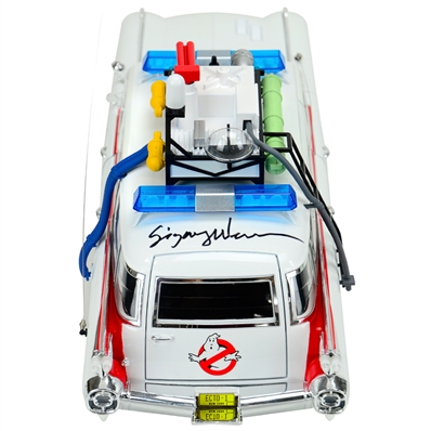 Sigourney Weaver Autographed Ghostbusters 1959 Cadillac Ambulance Ecto-1 1:18 Scale Die-Cast Car