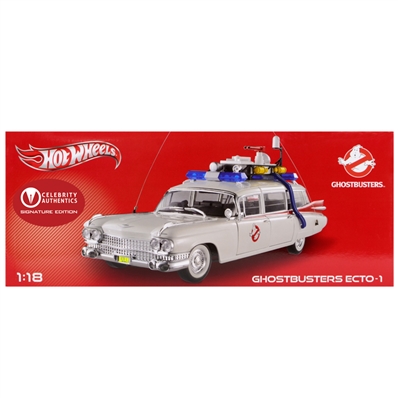 Sigourney Weaver Autographed Ghostbusters 1959 Cadillac Ambulance Ecto-1 1:18 Scale Die-Cast Car