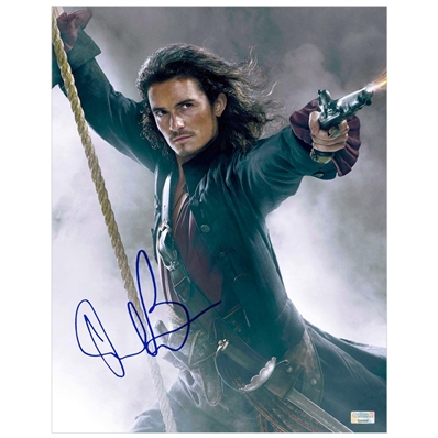 Orlando Bloom Autographed Pirates of the Caribbean: At Worlds End Will Turner 11x14 Photo
