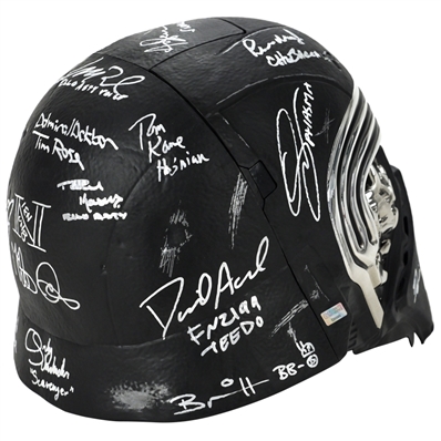 Daisy Ridley, Mark Hamill, Adam Driver, John Boyega Star Wars The Force Awakens Cast Autographed Kylo Ren Voice Changing Helmet