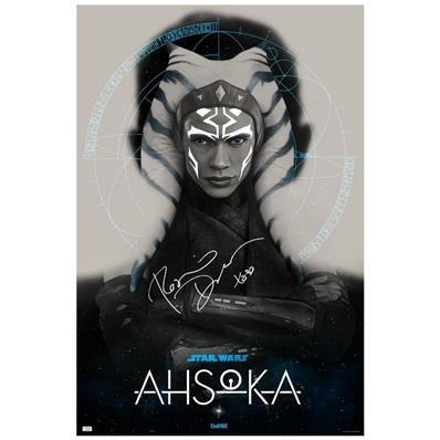 Rosario Dawson Autographed Star Wars Ahsoka by Greg Ruth 24x36 Screen-Printed Poster
