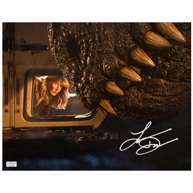 Laura Dern Autographed 2022 Jurassic World Dominion T-Rex Encounter 11x14 Photo