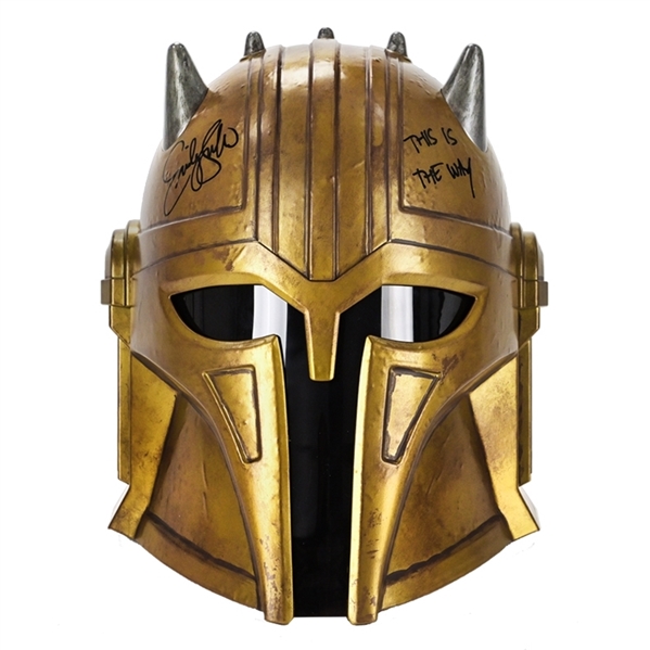 Emily Swallow Autographed Star Wars The Mandalorian The Black Series The Armorer Premium Electronic Helmet