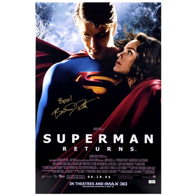 Brandon Routh Autographed 2006 Superman Returns 16x24 Movie Poster