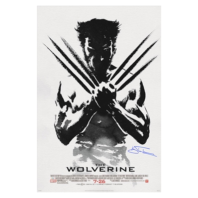 Hugh Jackman Autographed 2013 The Wolverine Original Double-Sided Advance Movie Poster