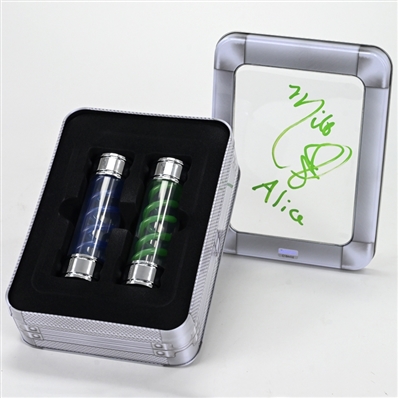 Milla Jovovich Autographed Resident Evil T-Virus & G-Vaccine Prop Replica Set with Case