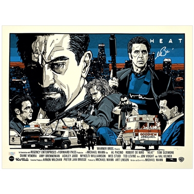Al Pacino, Val Kilmer Autographed New Flesh 1995 Heat 18x24 Giclee