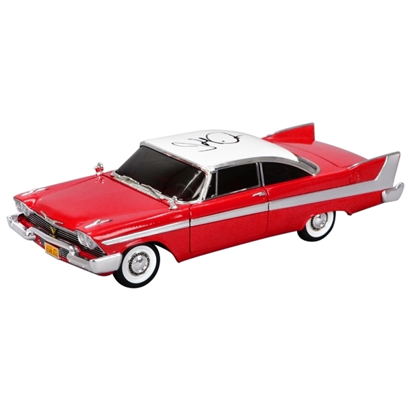 John Carpenter Autographed Christine (1983) 1958 Plymouth Fury 1:18 Die-Cast Car
