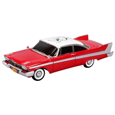 John Carpenter Autographed Christine (1983) 1958 Plymouth Fury 1:18 Die-Cast Car