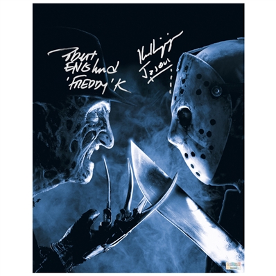 Robert Englund, Ken Kirzinger Autographed Freddy vs Jason Face to Face 11x14 Photo