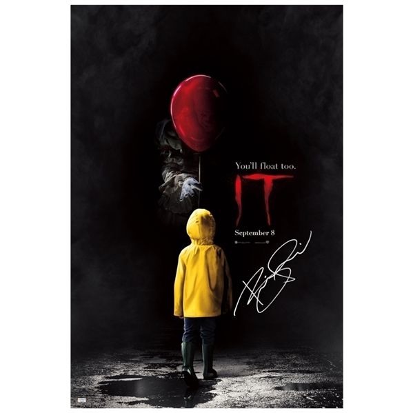Bill Skarsgard Autographed 2017 IT Pennywise Original 27x40 Double-Sided Movie Poster