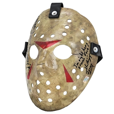 Robert Englund, Ken Kirzinger Autographed Freddy vs Jason Mask with Inscriptions