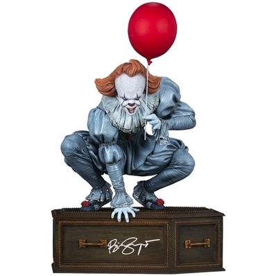 Bill Skarsgard Autographed IT Pennywise CA Exclusive 13" Maquette Statue